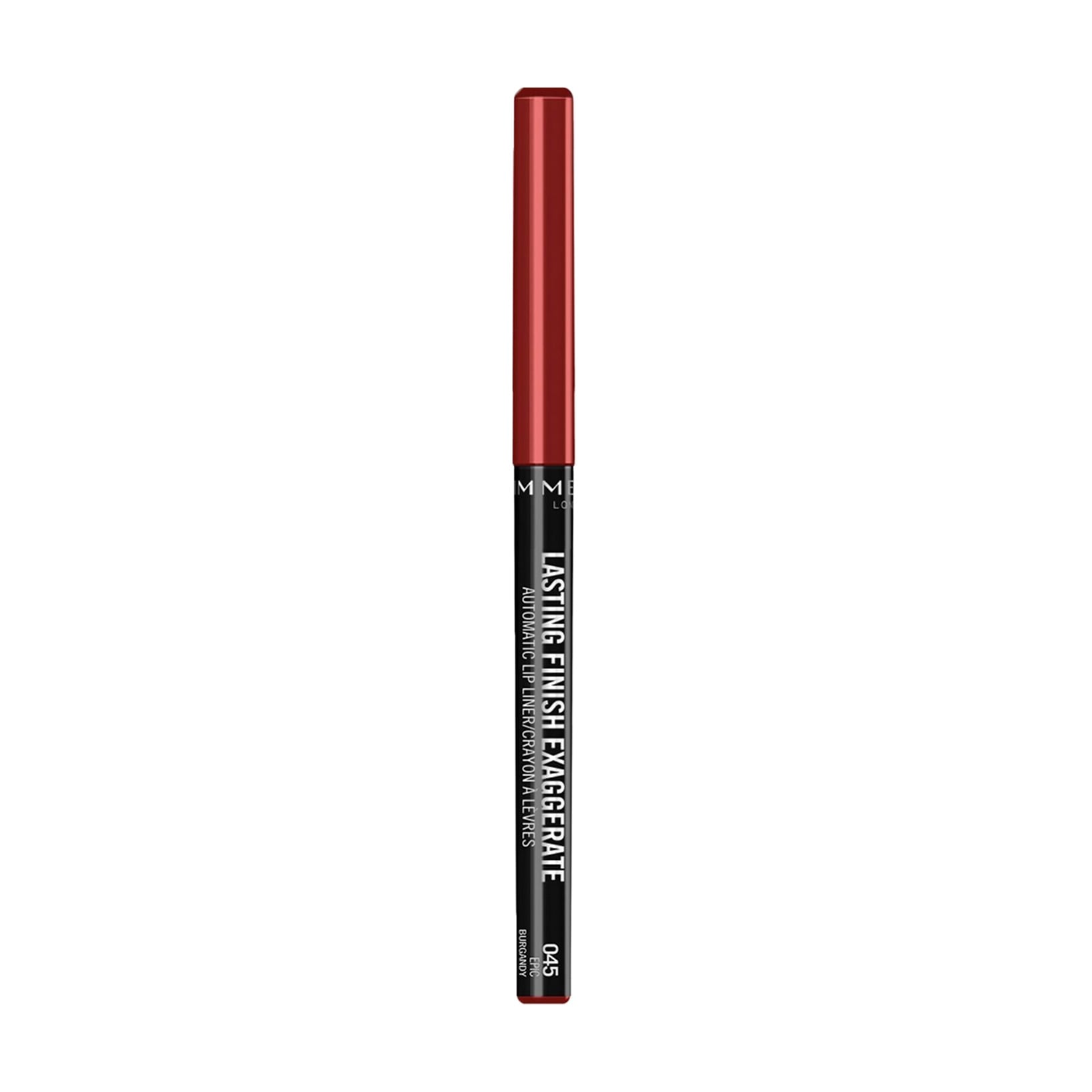 Автоматичний олівець для губ Rimmel Lasting Finish Exaggerate 045 Epic Burgundy, 0.35 г